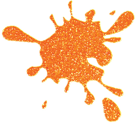 Glitter Orange Screen Print
