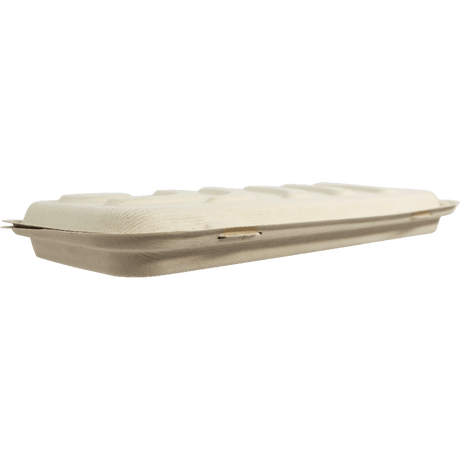 World Centric Fiber Flat Bread or Pizza Box 13.5x6.5x1.25in Compostable PFAS-Free (QTY 200), SKU PB-SC-U13-LFS