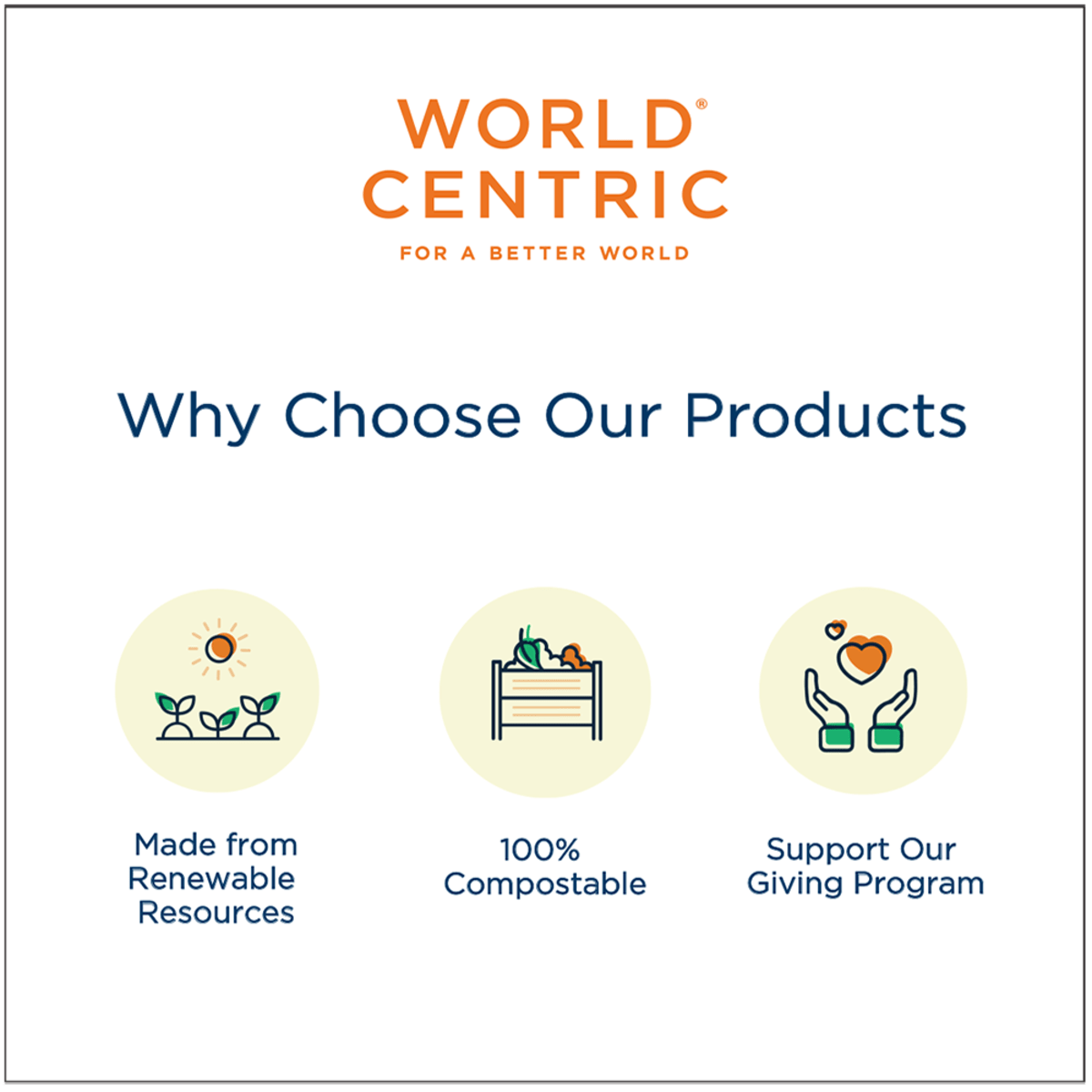 World Centric 10" PizzaRound Tray - Lid sold separately (QTY:200)