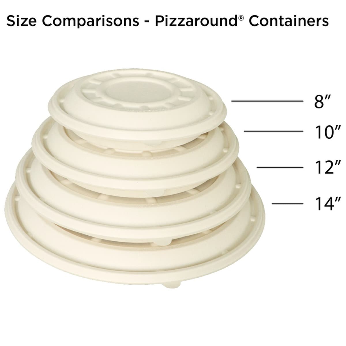 World Centric 12" PizzaRound Tray - Lid sold separately (QTY:200)