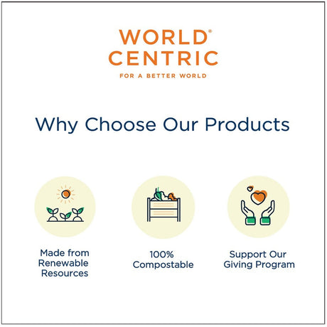 World Centric 14" PizzaRound Tray - Lid sold separately (QTY:100)