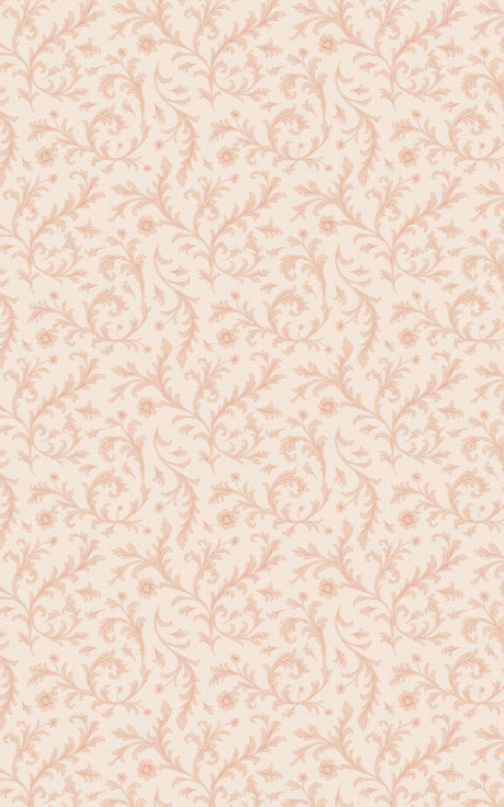 Peach Baroque - Baroque Filigree Wrapping Paper