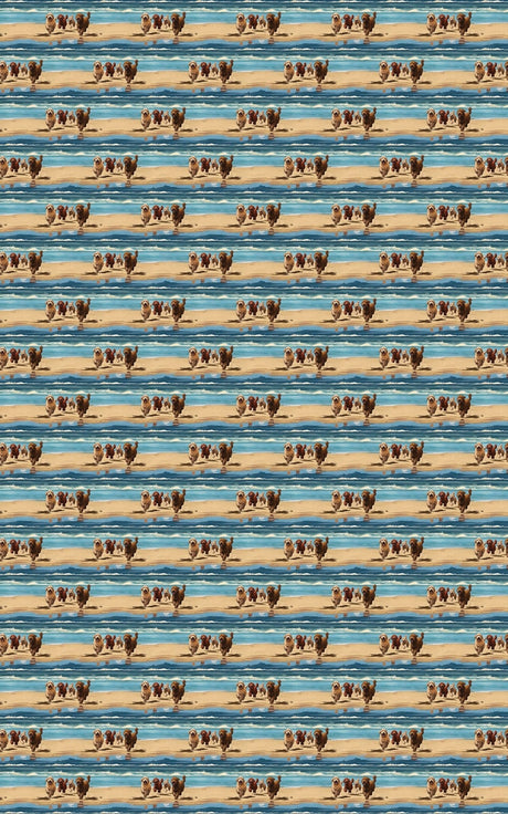 Seaside Doodle Dash - Labradoodle Wrapping Paper