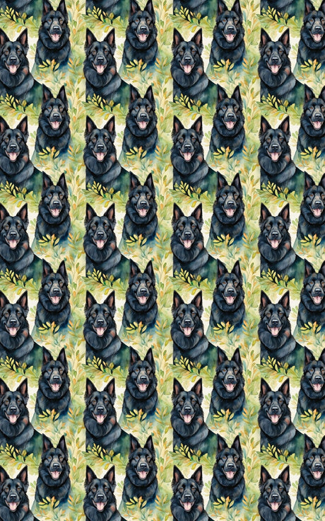 Poised and Ready - Belgian Shepherd Wrapping Paper