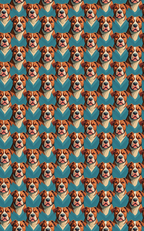 Edge of Calm - American Staffordshire Terrier Wrapping Paper
