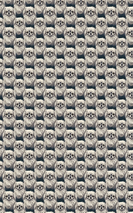 Pekingese Puffs & Patterns Wrapping Paper