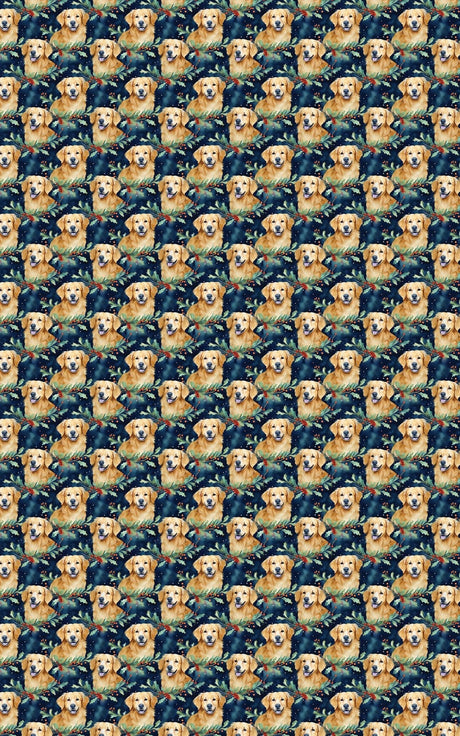 Chilly Golden - Golden Retriever Wrapping Paper