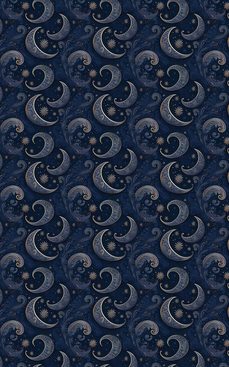 Starlit Filigree - Baroque Filigree Wrapping Paper