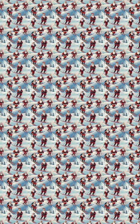 Ho-Ho-Snow Glide Wrapping Paper