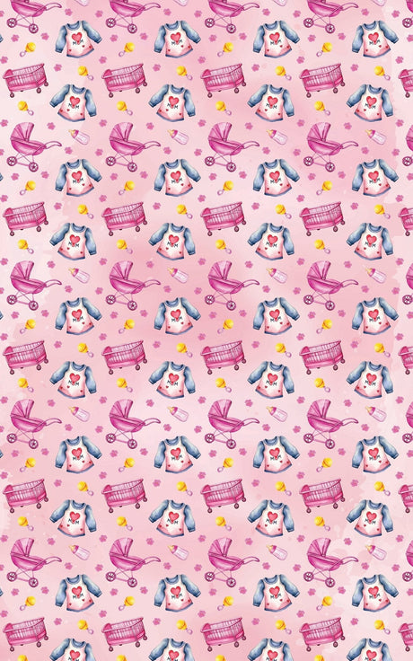 I Love You Mom - Pink - Mother's Day Design Wrapping Paper