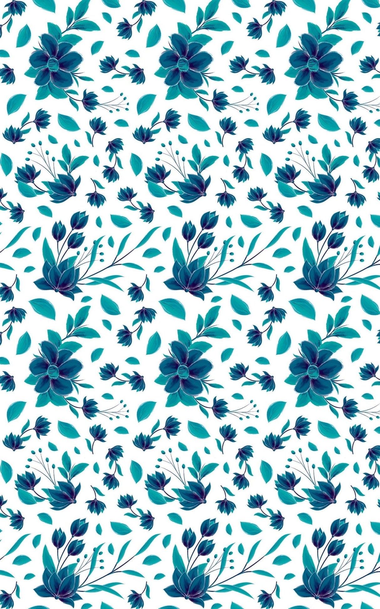 Floral Blue Pop