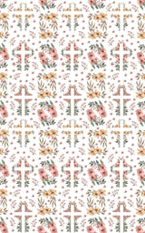 Easter Floral Cross - Earth Tone