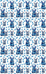 Bunnies and Beans - Blue