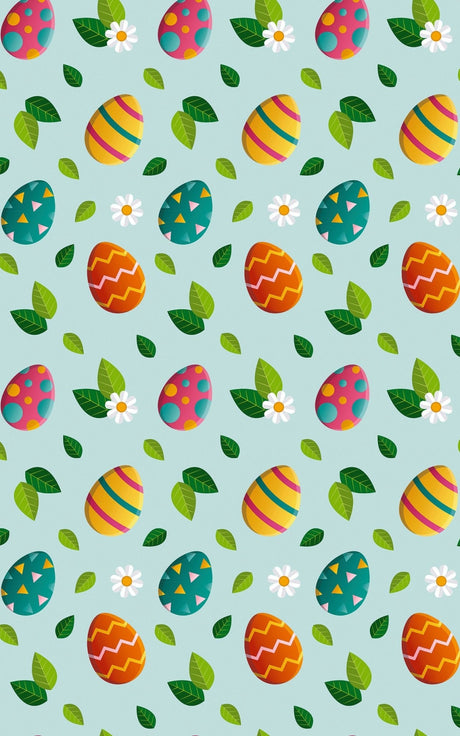 Eggs-actly What You Want 2 - Easter Eggs & Spring Wrapping Paper