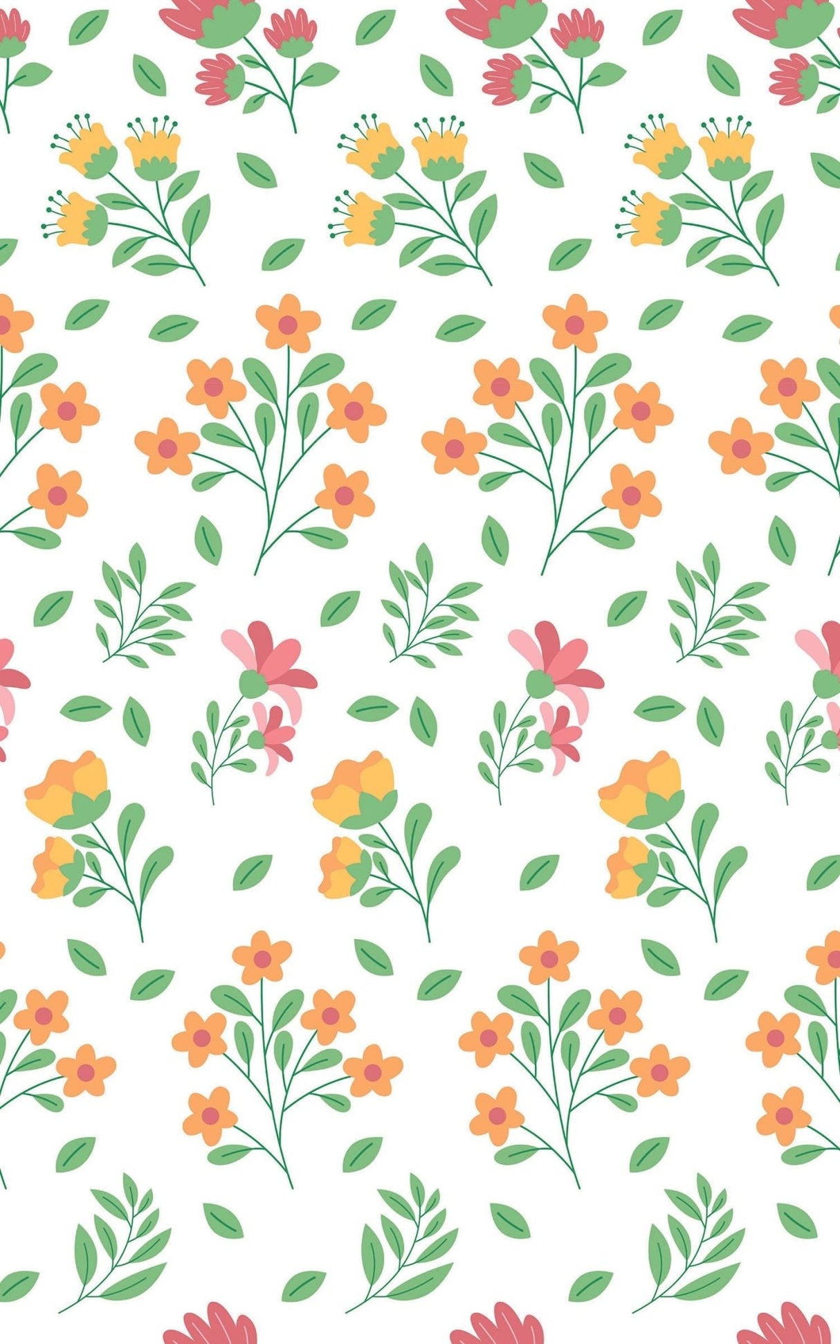 Simple Aesthetic with Red & Yellow Flowers