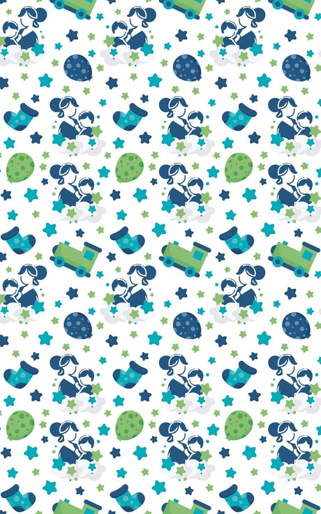 Mother & Son - Mother's Day Design Wrapping Paper