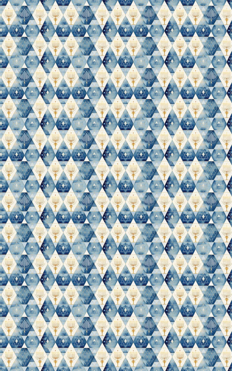 Golden Glow of Hanukkah - Hanukkah Design Wrapping Paper