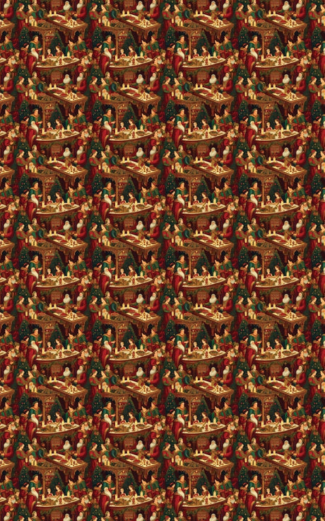 Yuletide Tapestry Wrapping Paper
