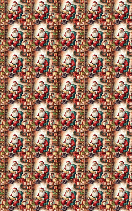 List Checked Wrapping Paper