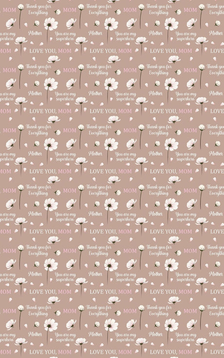 Thank You for Everything! - Watercolor Hearts Wrapping Paper