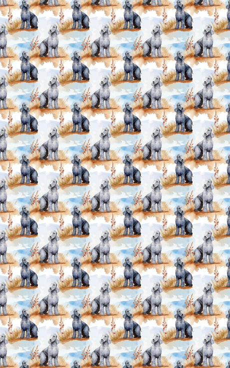 Pear-Shaped Charm - Bedlington Terrier Wrapping Paper