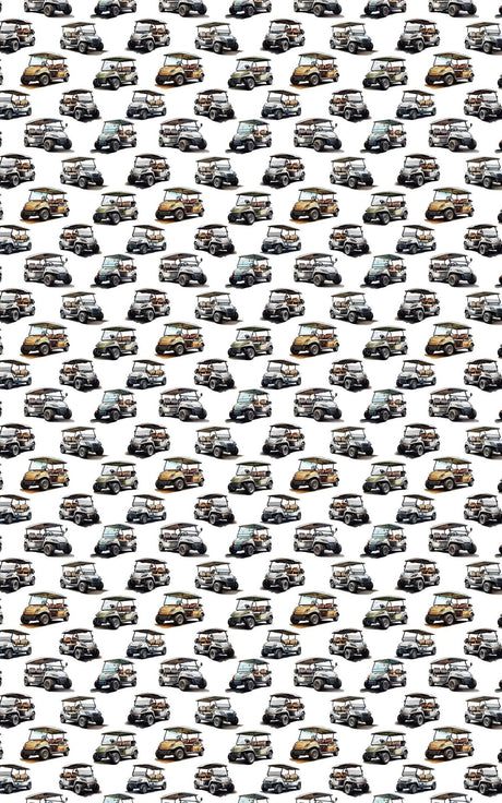 Plaid & Putter Wrap - Golf Plaid Wrapping Paper
