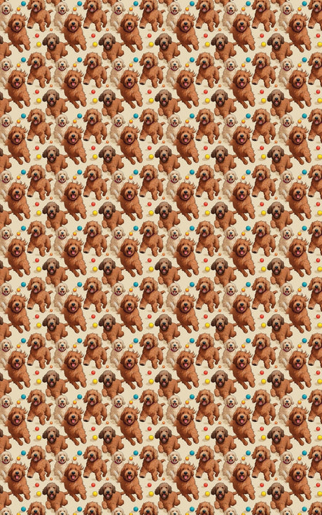 Doodle Frolics - Labradoodle Wrapping Paper