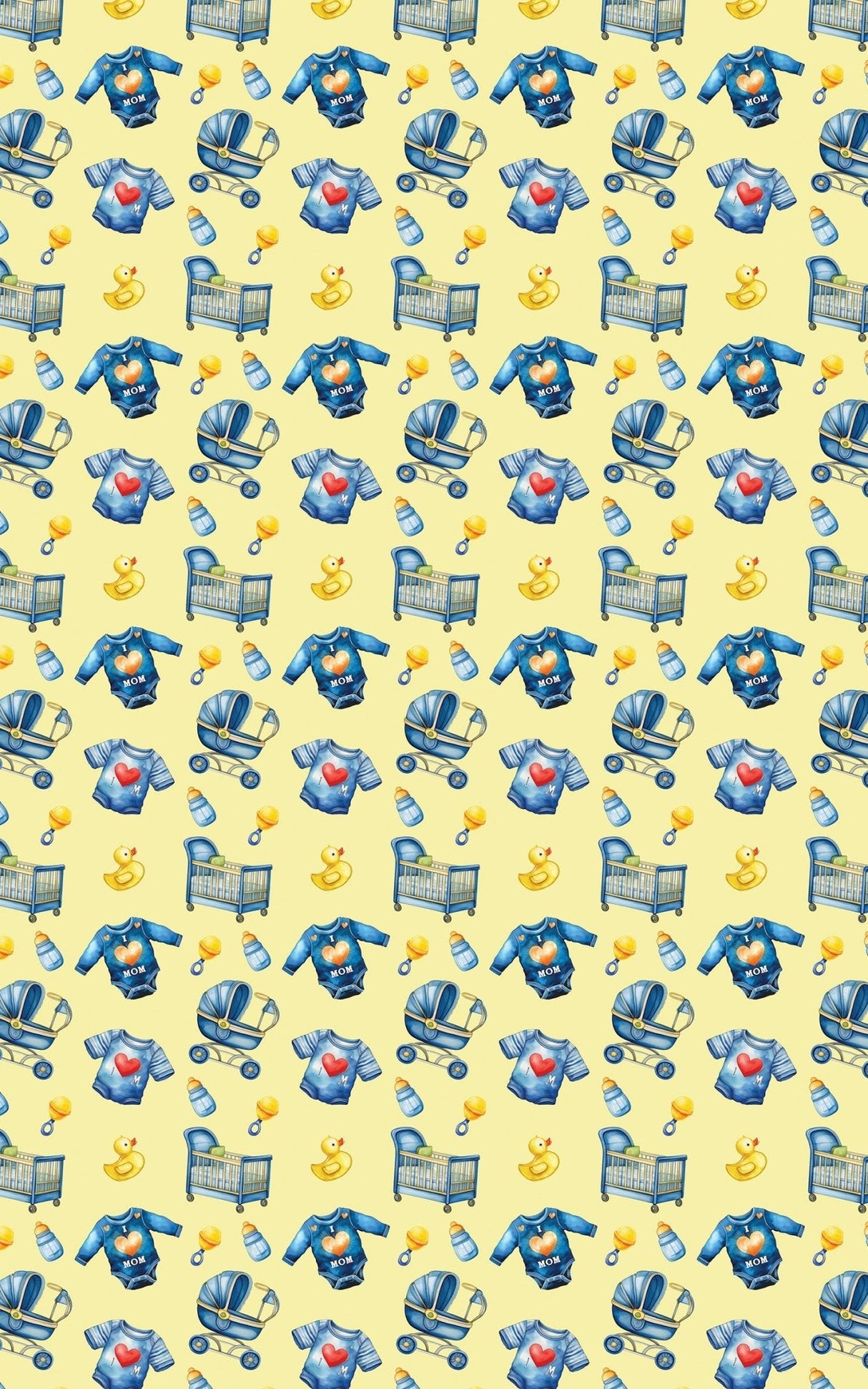 I Love Mom - Yellow