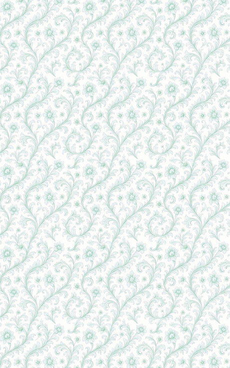 Mint Whisper Baroque - Baroque Filigree Wrapping Paper