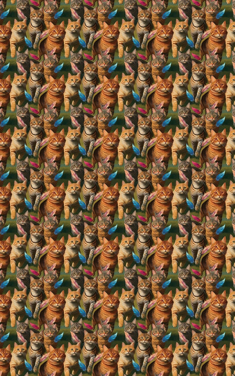 Tabby Cat Chasing