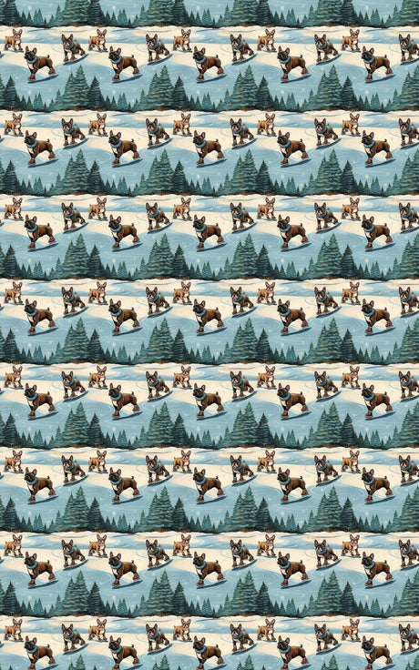 Frenchie Pirouettes - French Bulldog Wrapping Paper