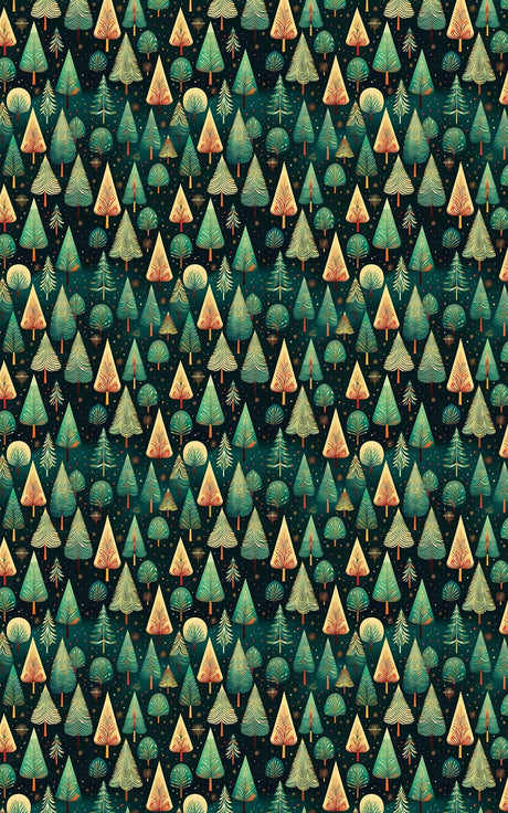 Tinsel Town Treasures - Geometric Pattern Wrapping Paper