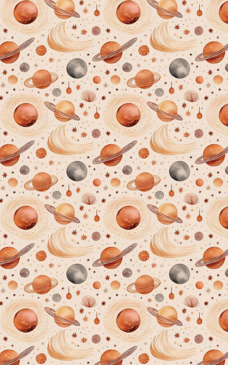 Orbit Dreams - Planets & Rockets Wrapping Paper