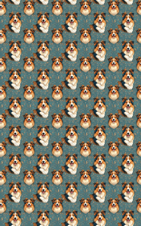 Sheltie Chic - Shetland Sheepdog Wrapping Paper