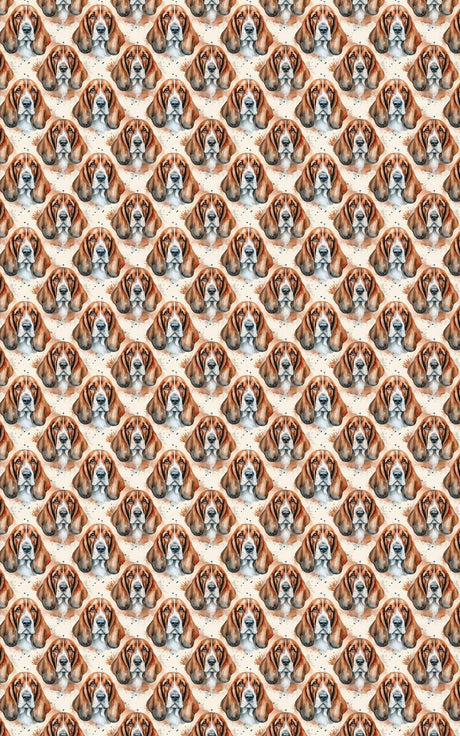 Basset Snuggles - Basset Hound Wrapping Paper