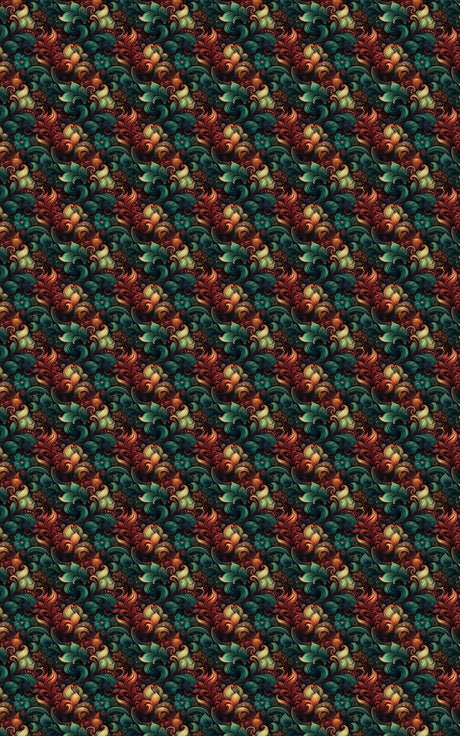 Crimson Canopy - Christmas Ornaments Wrapping Paper
