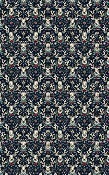 Majestic Antlers - Reindeer & Antlers Wrapping Paper