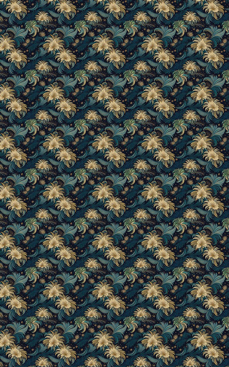 Midnight Botanica Wrapping Paper