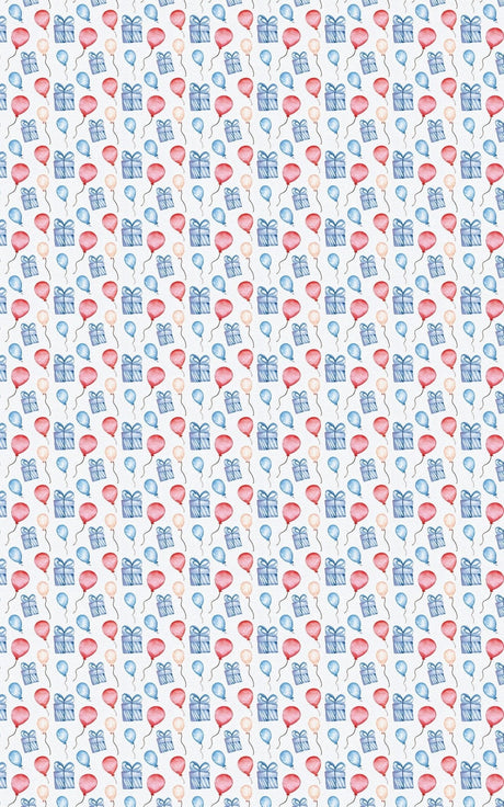 Balloon Wishes - Watercolor Hearts Wrapping Paper