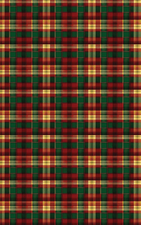 Candlelight Plaid Wrapping Paper