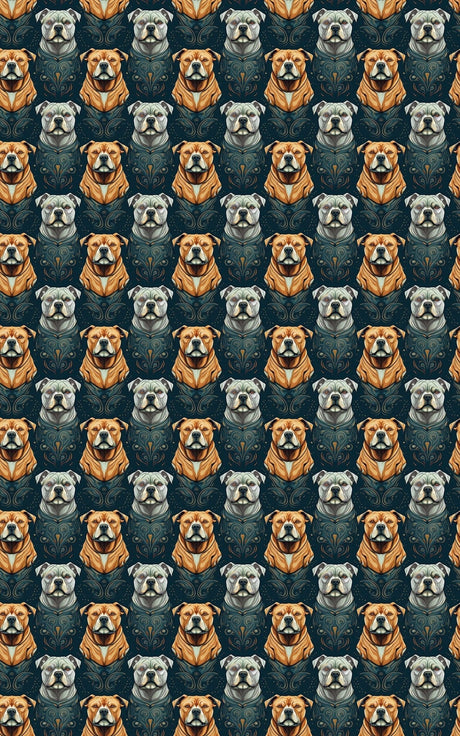 Regal Pitbull Wrapping Paper