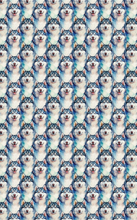 Alaskan Malamute Puff Wrapping Paper