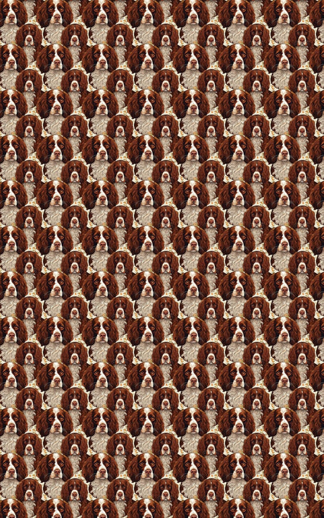 Paw Prints & Springer Sprints - English Springer Spaniel Wrapping Paper