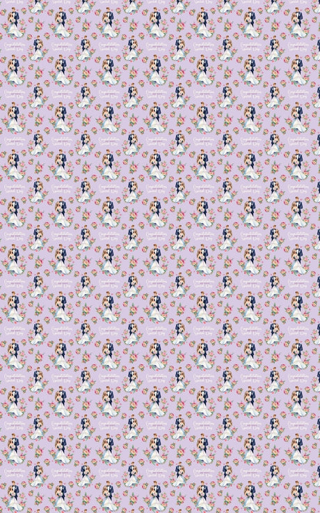 Bride & Groom - Mother's Day Design Wrapping Paper