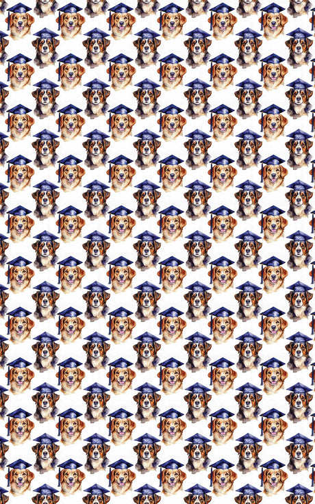 Paws & Tassels - Dogs in Graduation Caps Wrapping Paper