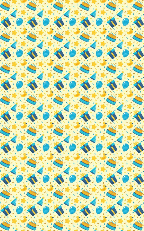 Sunshine Party - Cakes, Gifts & Party Hats Wrapping Paper