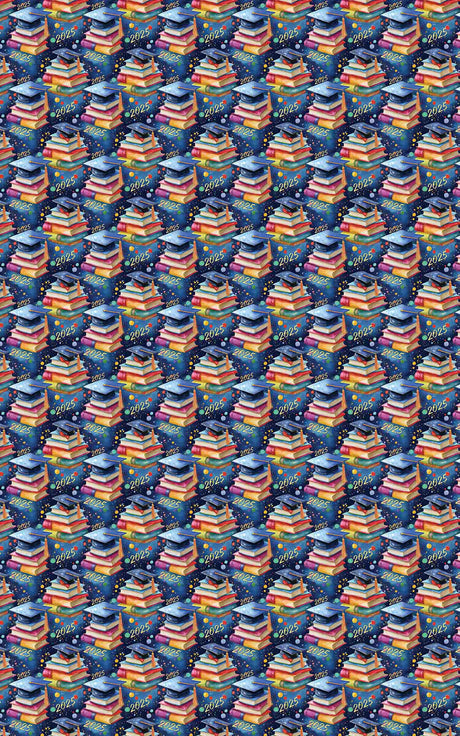 Graduation Party 2026 - Graduation Caps & Diplomas Wrapping Paper