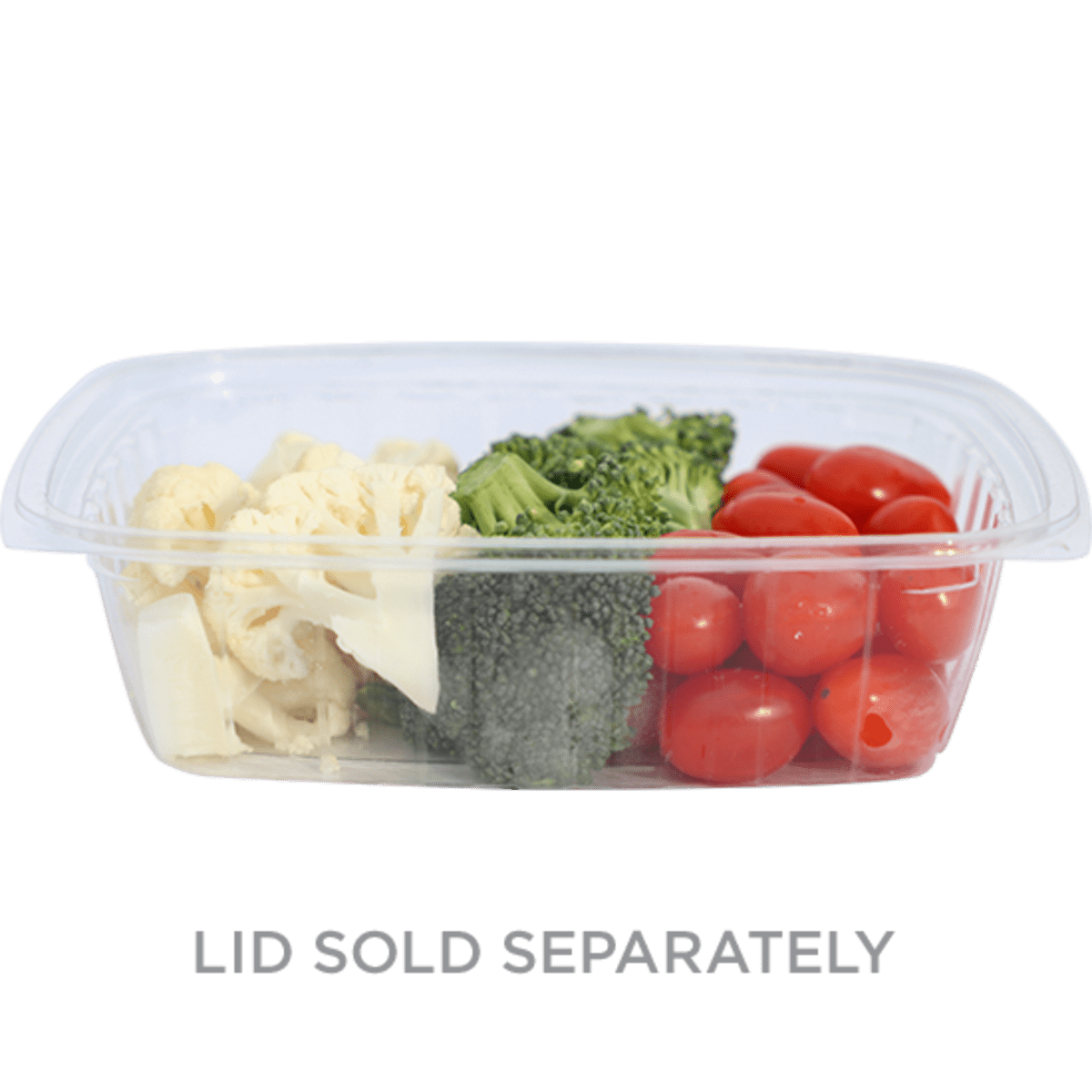 World Centric 24 oz Rectangular Deli Container, Clear, Compostable (QTY 600), SKU RD-CS-24