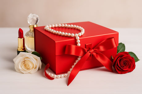 Red Ribbon Tie Magnetic Boxes