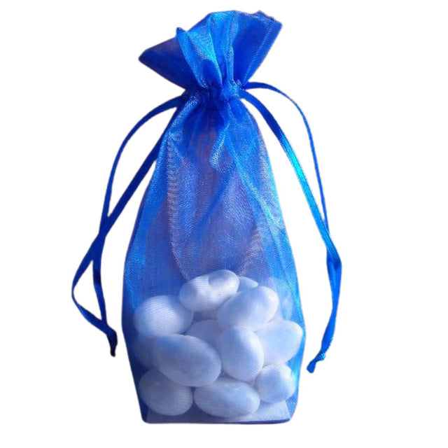 Royal Blue - Cardboard Bottom Organza Bag - 4-1/2 x 6"